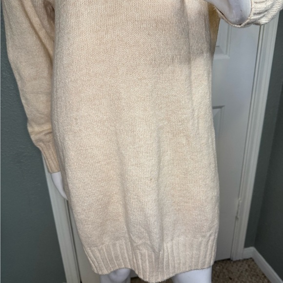Abound NWT Heather Beige Mini Sweater Dress Women Size Large. - Picture 5 of 10